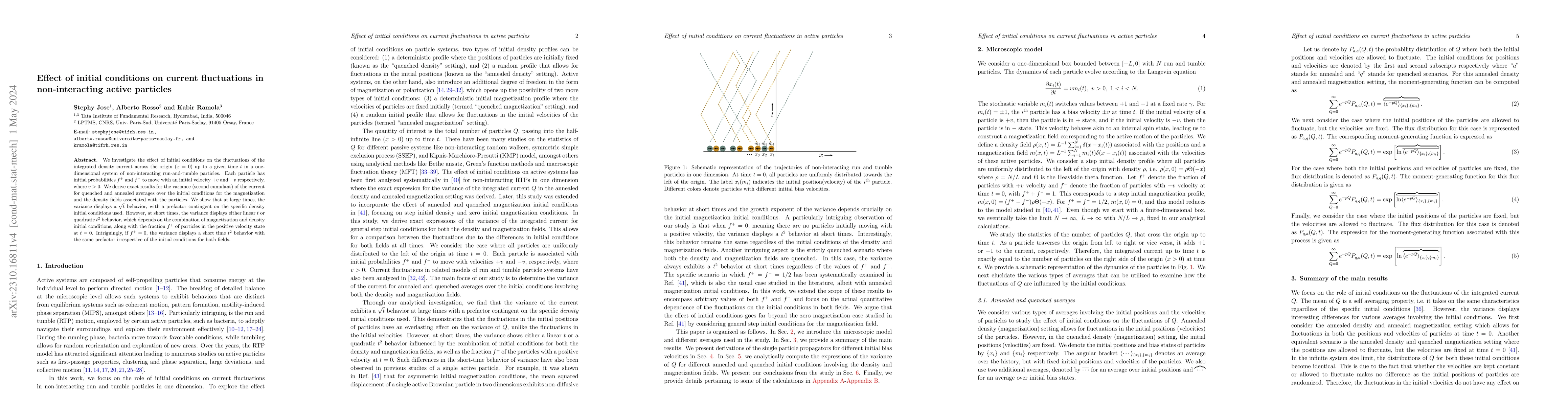 Thumbnail for Effect of initial conditions on current fluctuations in non-interacting
  active particles