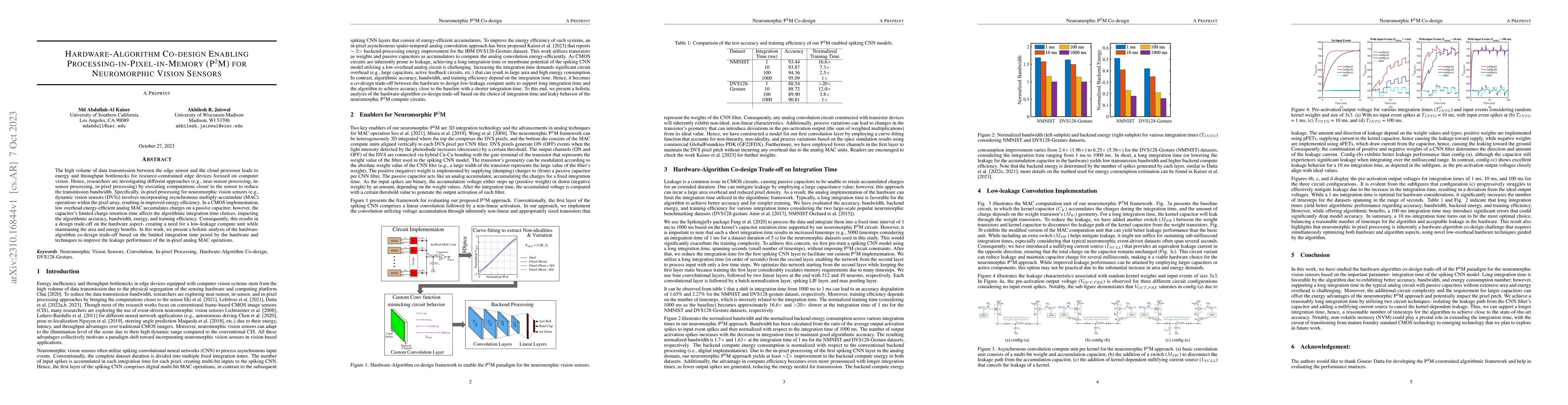Thumbnail for Hardware-Algorithm Co-design Enabling Processing-in-Pixel-in-Memory
  (P2M) for Neuromorphic Vision Sensors