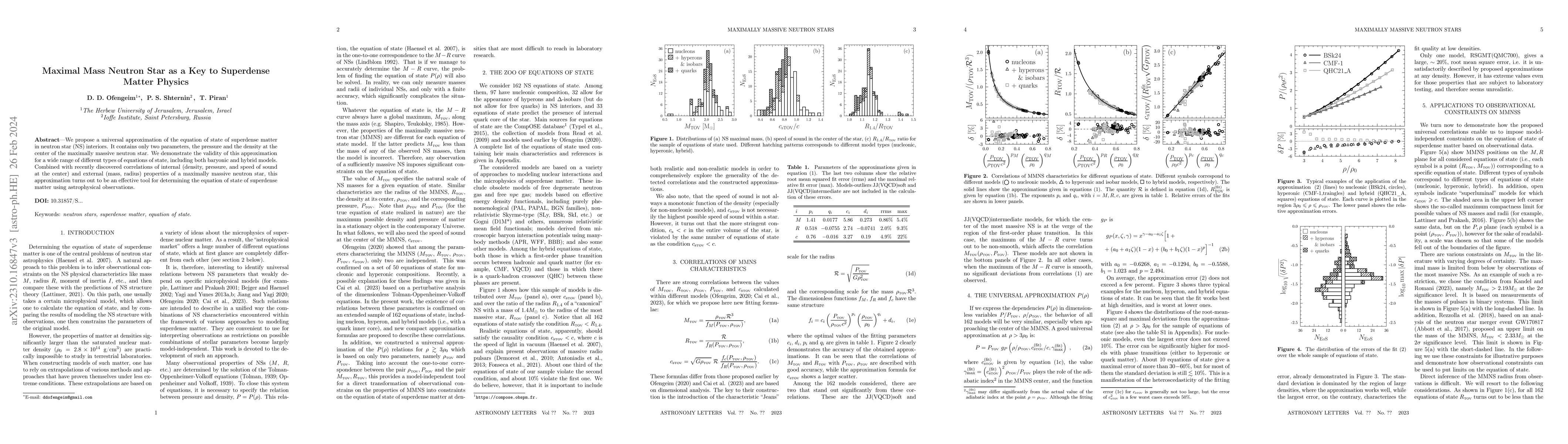 Thumbnail for Maximal Mass Neutron Star as a Key to Superdense Matter Physics