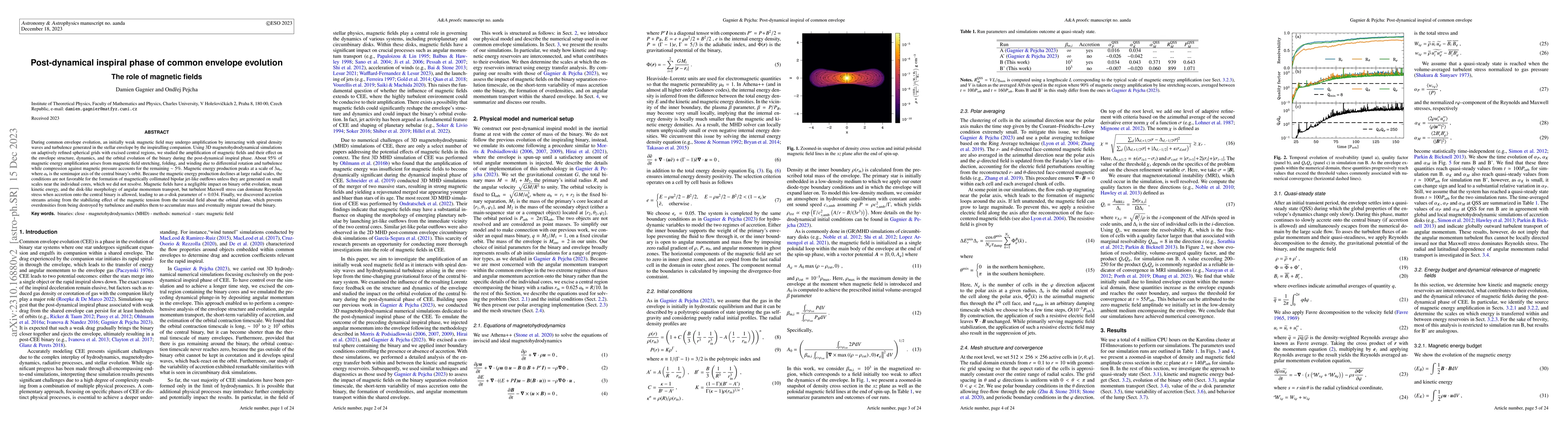 Thumbnail for Post-dynamical inspiral phase of common envelope evolution. The role of
  magnetic fields