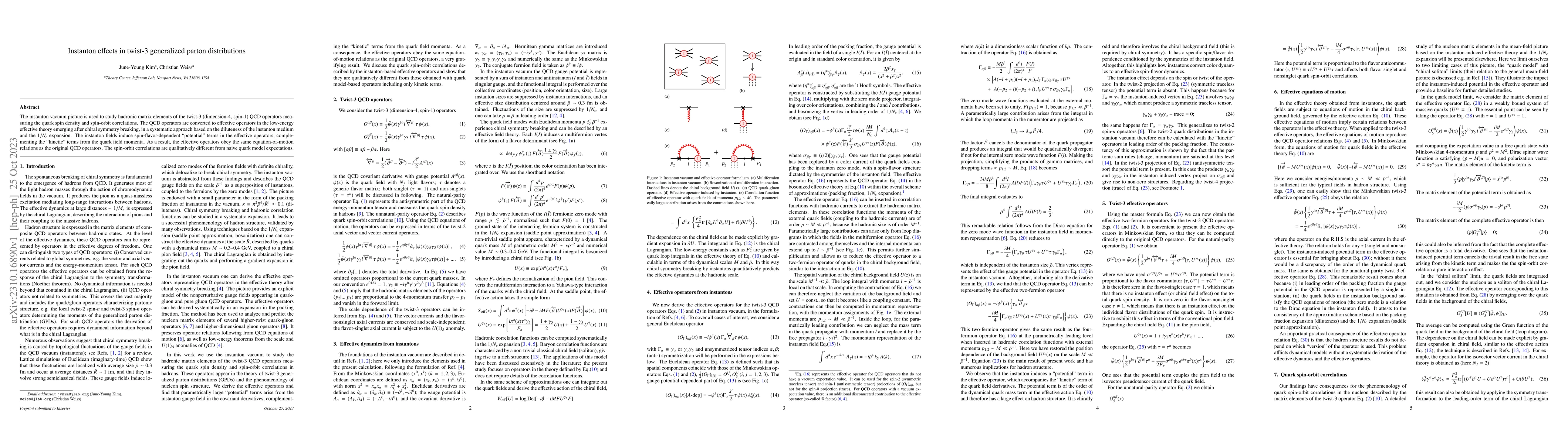 Thumbnail for Instanton effects in twist-3 generalized parton distributions