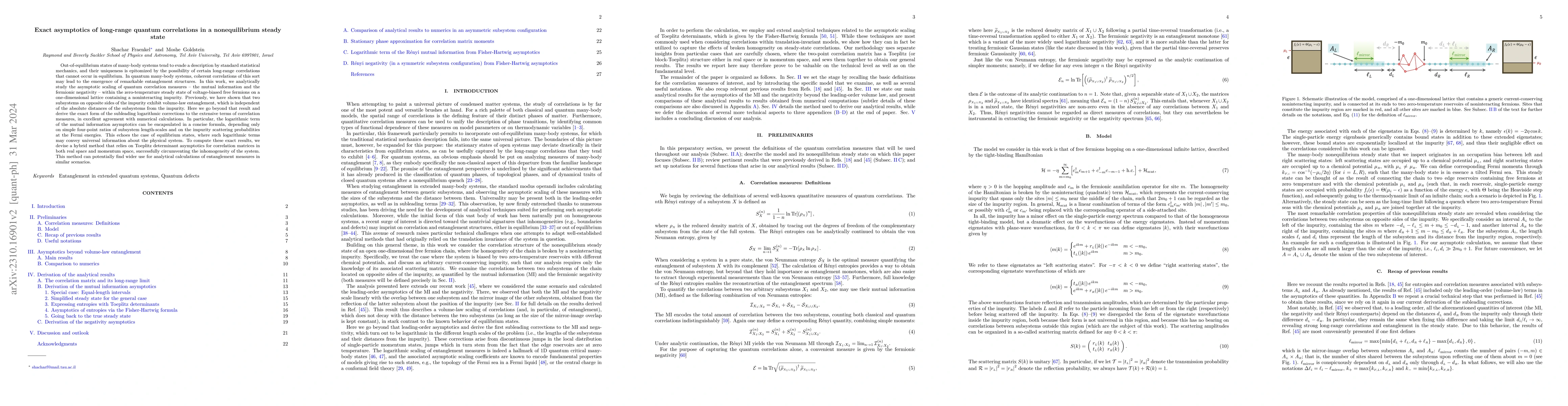 Thumbnail for Exact asymptotics of long-range quantum correlations in a nonequilibrium
  steady state