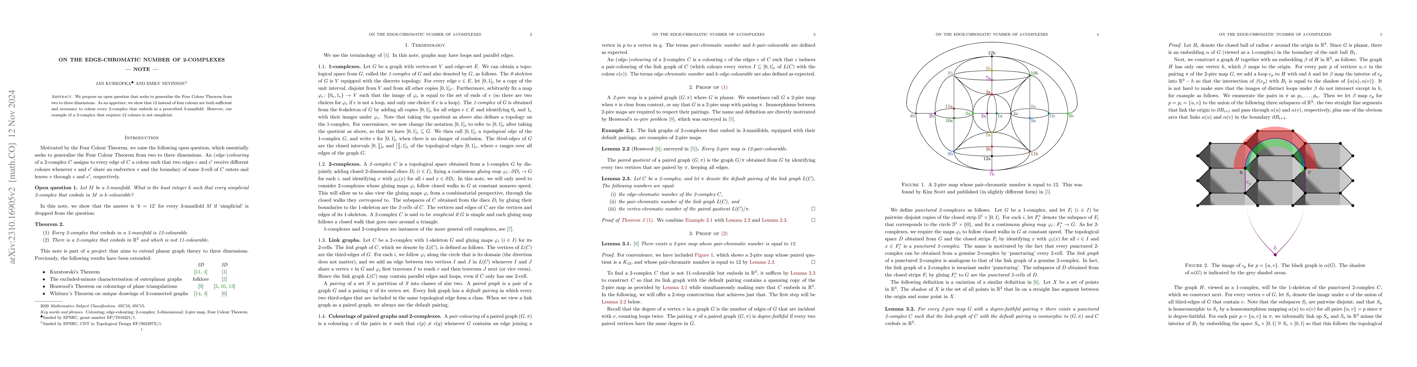Thumbnail for On the edge-chromatic number of 2-complexes