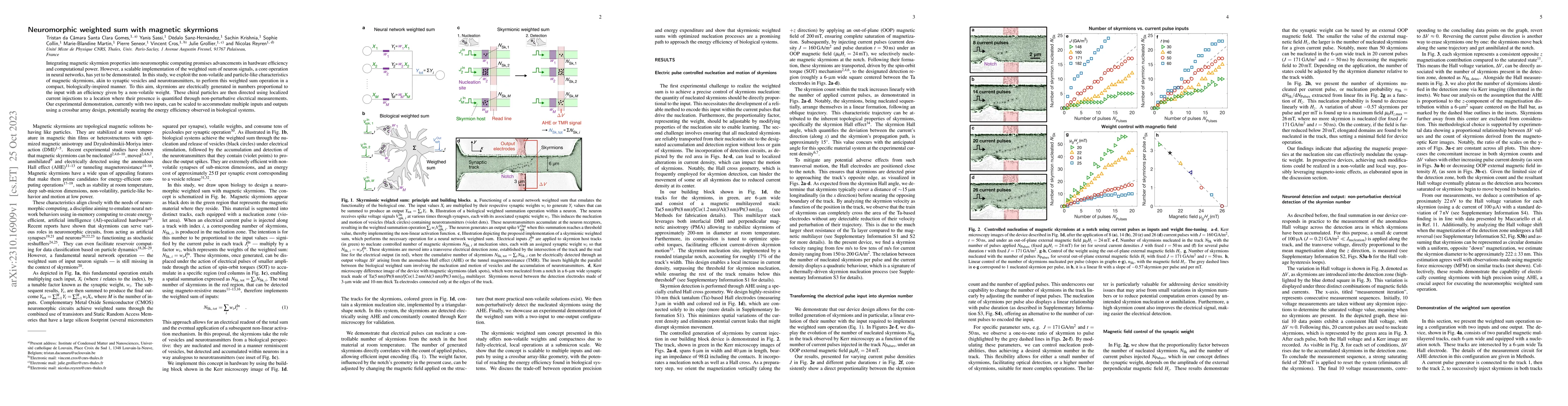 Thumbnail for Neuromorphic weighted sum with magnetic skyrmions