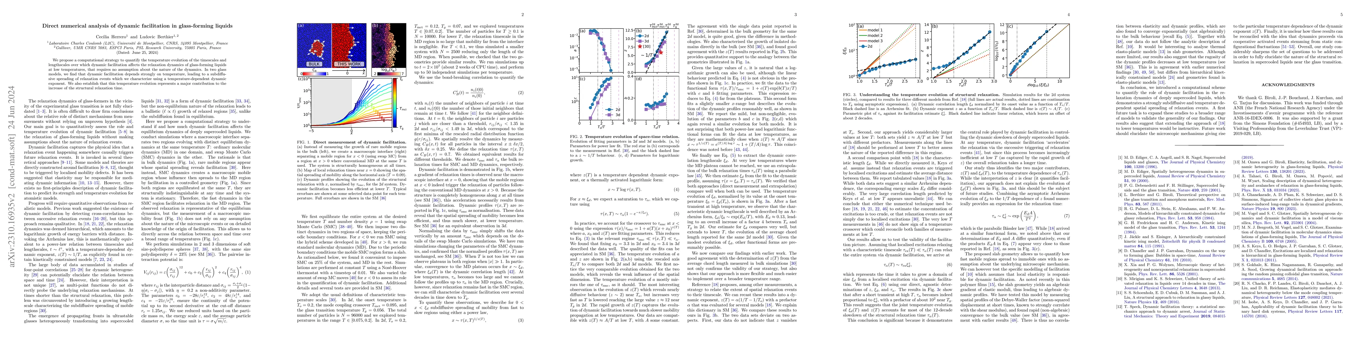 Thumbnail for Direct numerical analysis of dynamic facilitation in glass-forming
  liquids