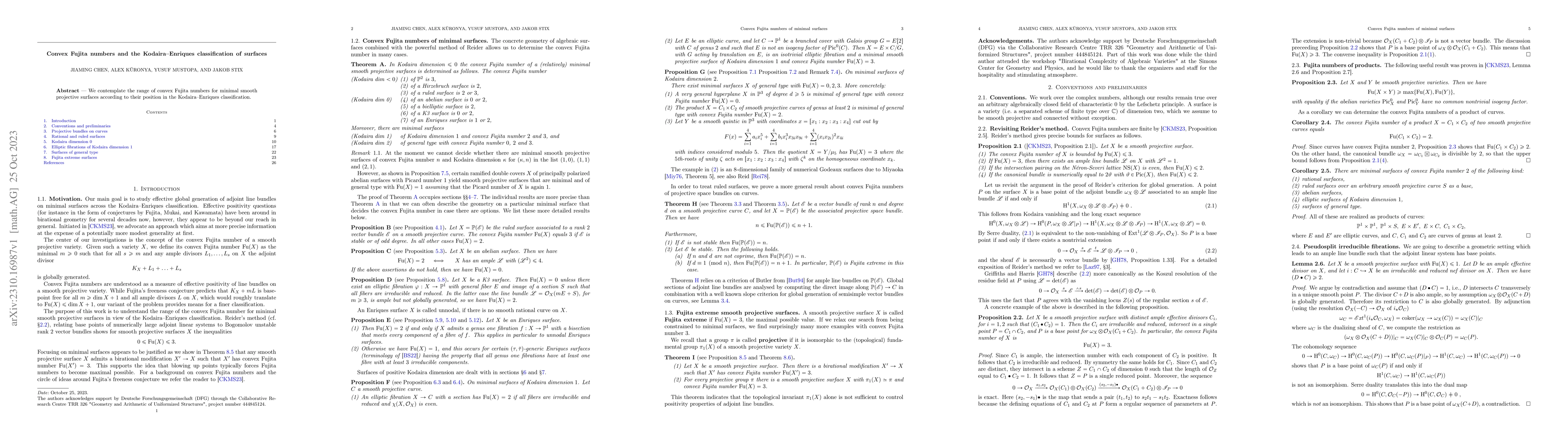 Thumbnail for Convex Fujita numbers and the Kodaira-Enriques classification of
  surfaces