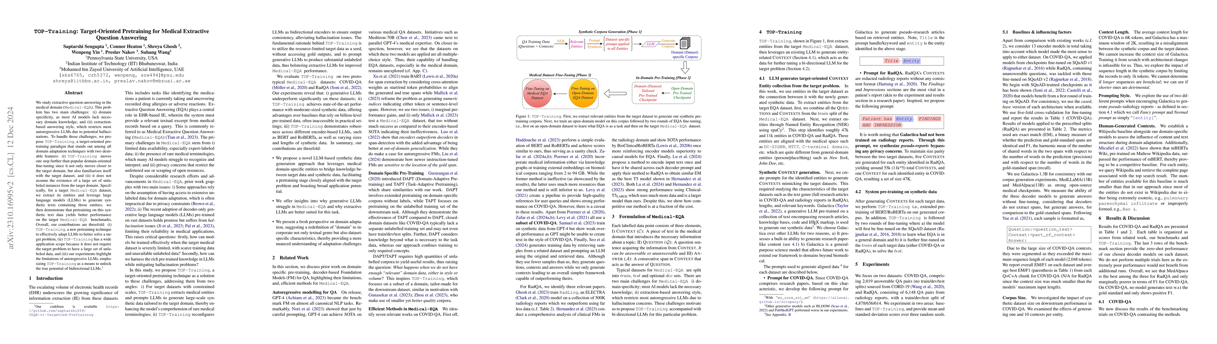 Thumbnail for Quality > Quantity: Synthetic Corpora from Foundation Models for
  Closed-Domain Extractive Question Answering