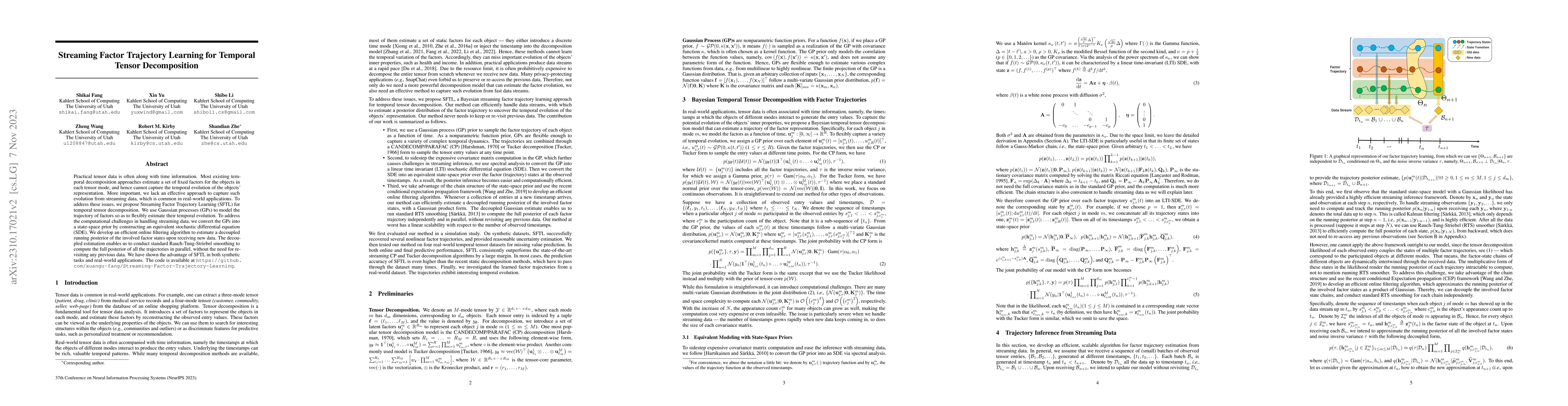 Thumbnail for Streaming Factor Trajectory Learning for Temporal Tensor Decomposition