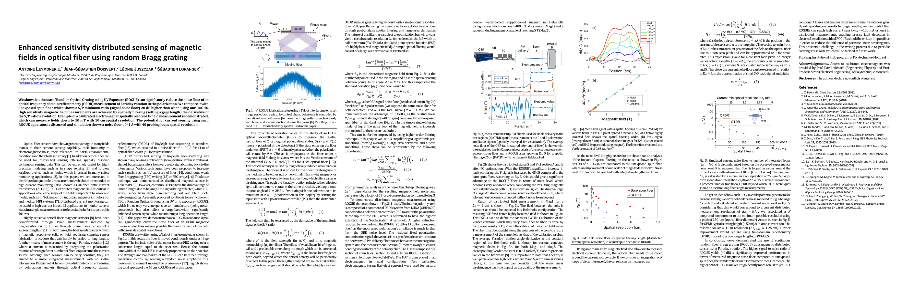 Thumbnail for Enhanced sensitivity distributed sensing of magnetic fields in optical
  fiber using random Bragg grating