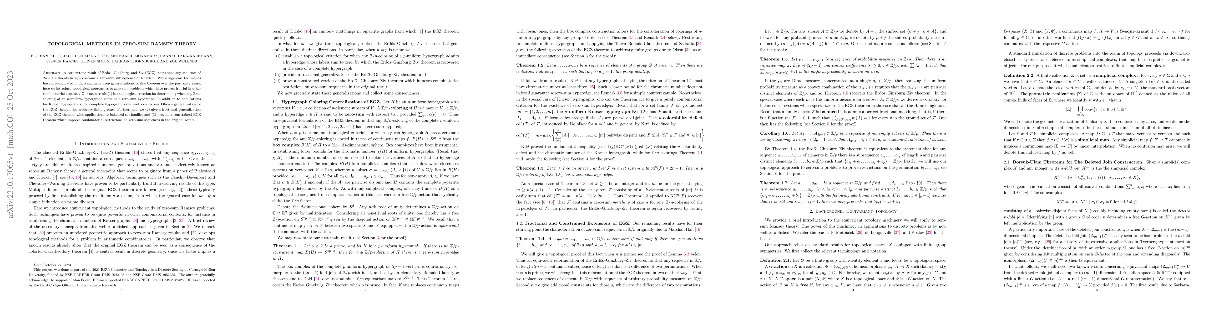 Thumbnail for Topological methods in zero-sum Ramsey theory