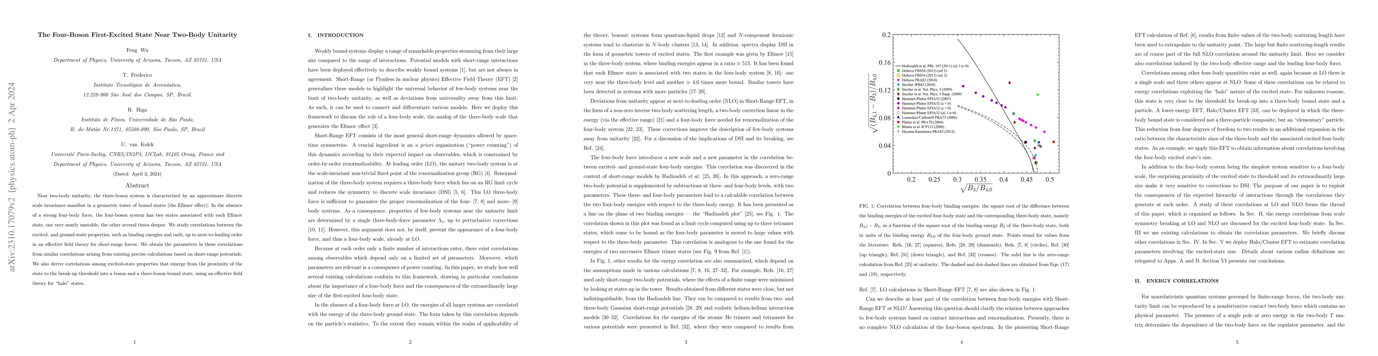 Thumbnail for The Four-Boson First-Excited State Near Two-Body Unitarity
