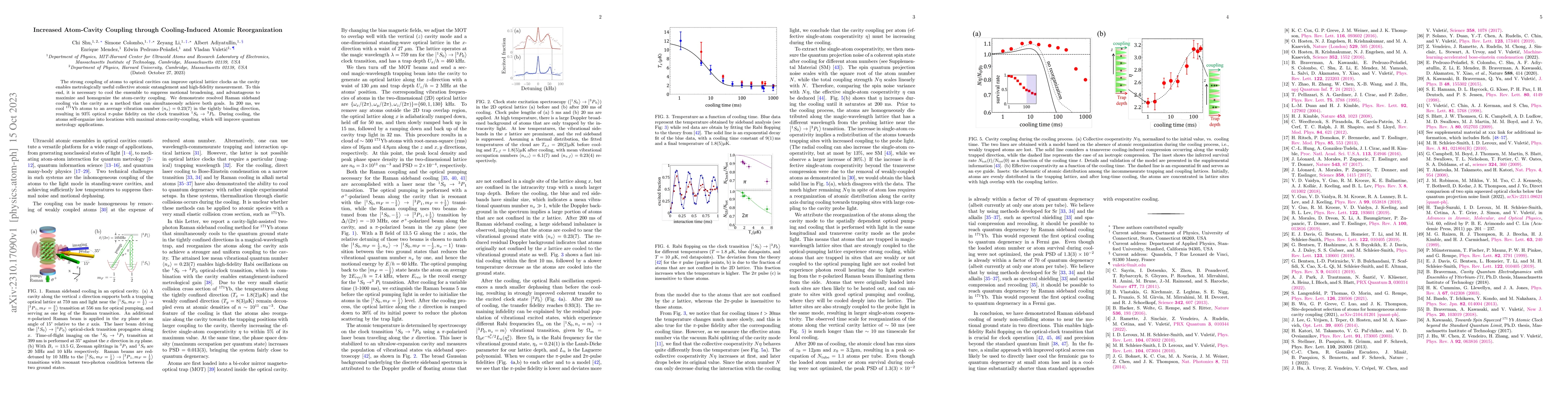 Thumbnail for Increased Atom-Cavity Coupling through Cooling-Induced Atomic
  Reorganization