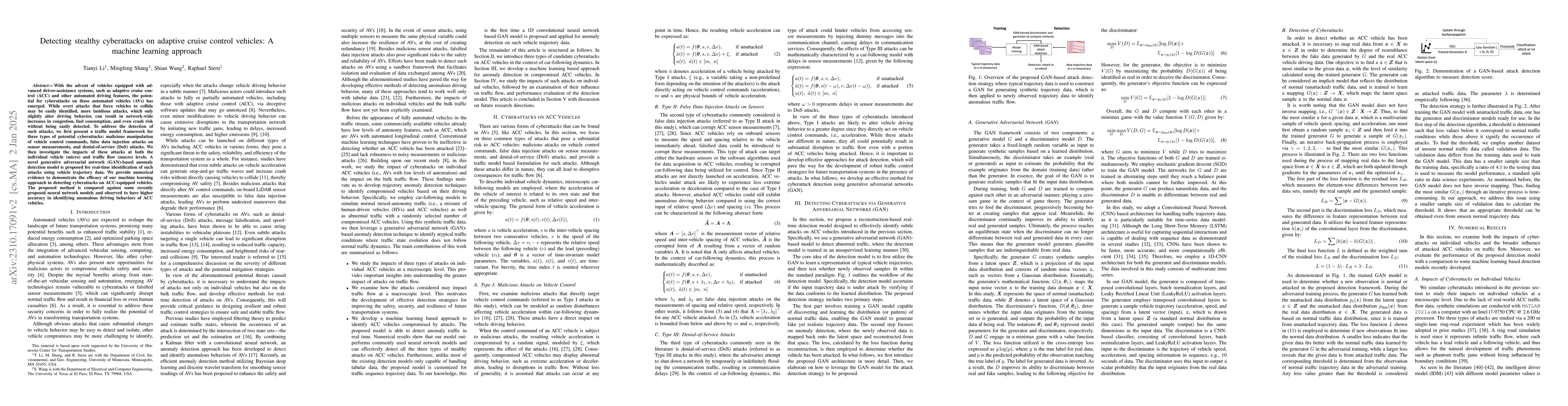 Thumbnail for Detecting stealthy cyberattacks on adaptive cruise control vehicles: A
  machine learning approach