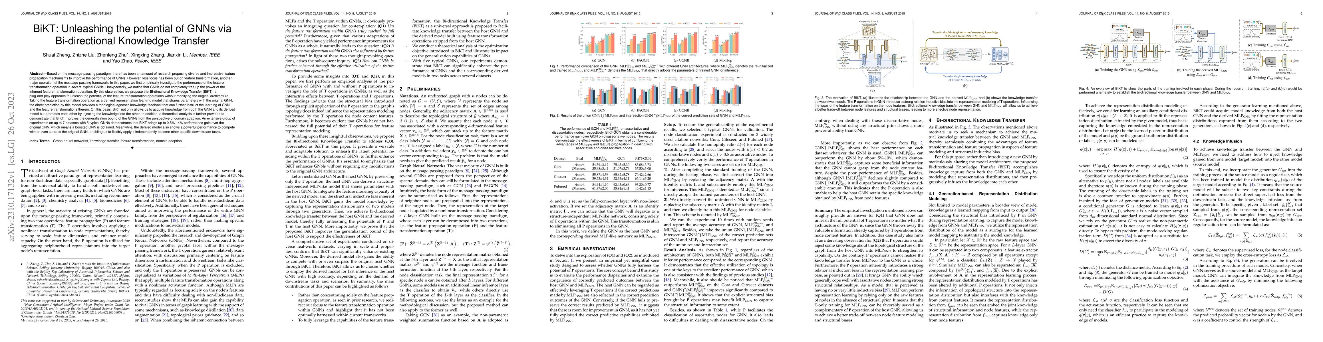 Thumbnail for Unleashing the potential of GNNs via Bi-directional Knowledge Transfer