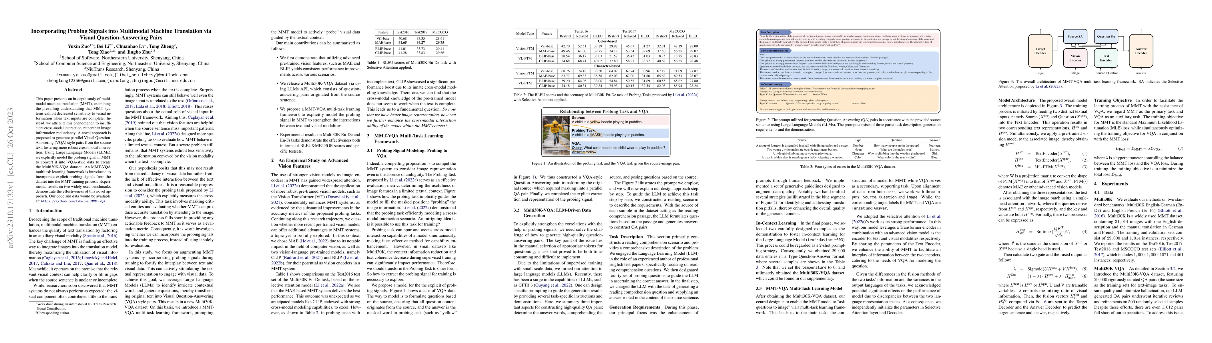 Thumbnail for Incorporating Probing Signals into Multimodal Machine Translation via
  Visual Question-Answering Pairs