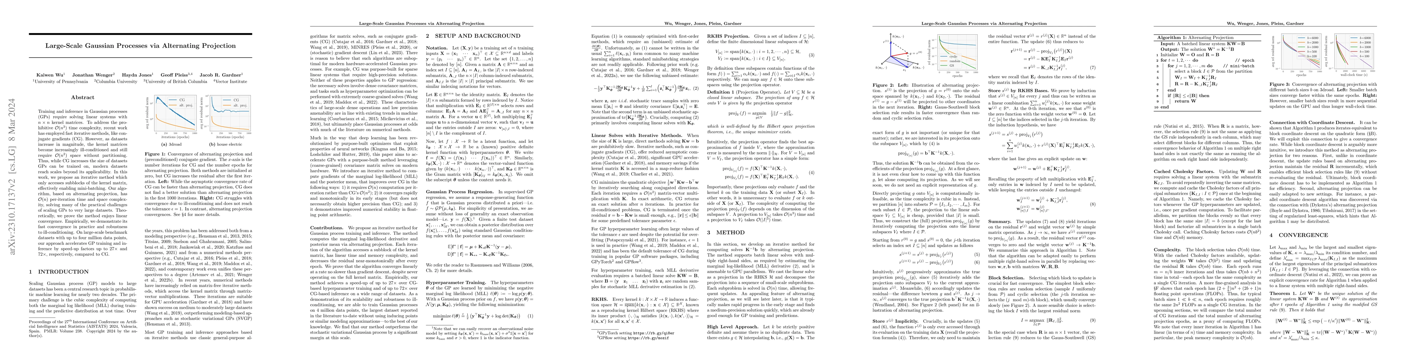 Thumbnail for Large-Scale Gaussian Processes via Alternating Projection