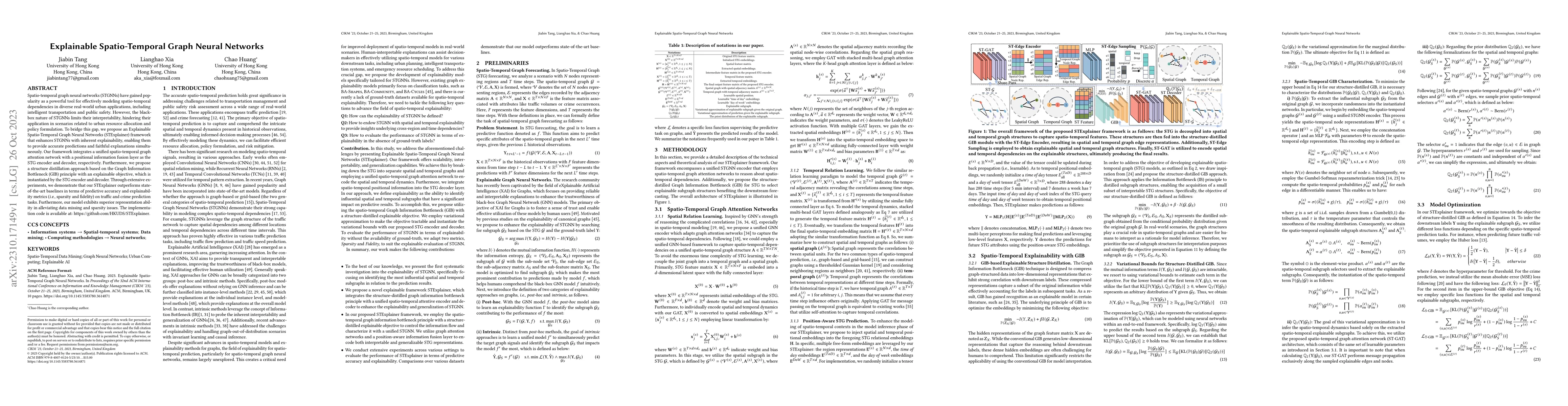Thumbnail for Explainable Spatio-Temporal Graph Neural Networks