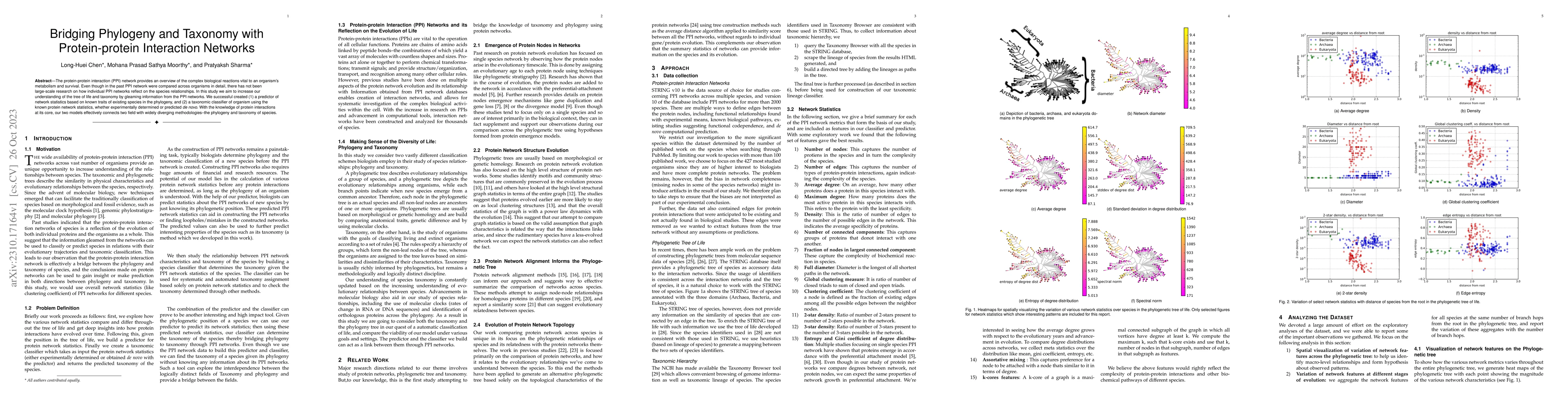 Thumbnail for Bridging Phylogeny and Taxonomy with Protein-protein Interaction
  Networks
