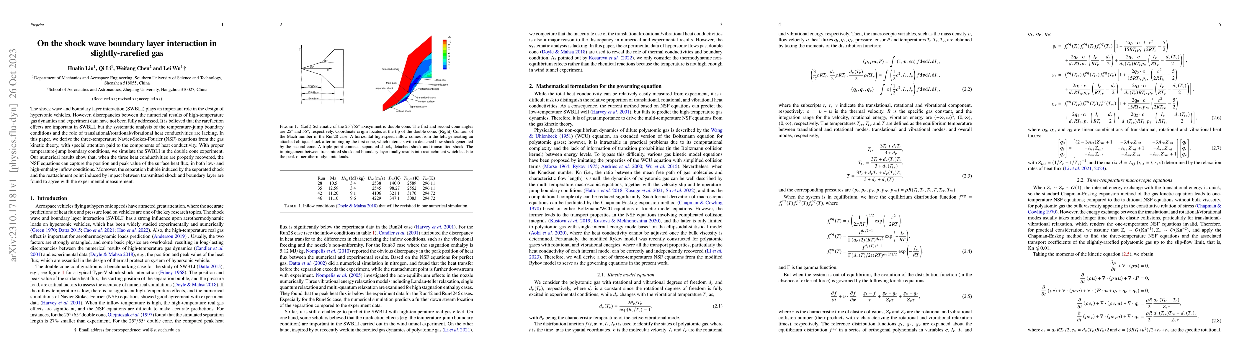 Thumbnail for On the shock wave boundary layer interaction in slightly-rarefied gas
