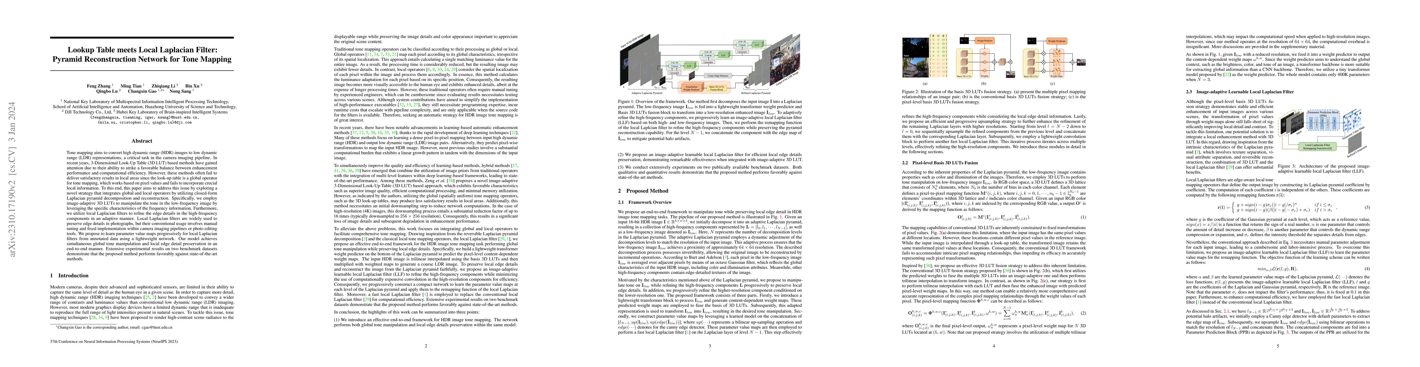 Thumbnail for Lookup Table meets Local Laplacian Filter: Pyramid Reconstruction
  Network for Tone Mapping
