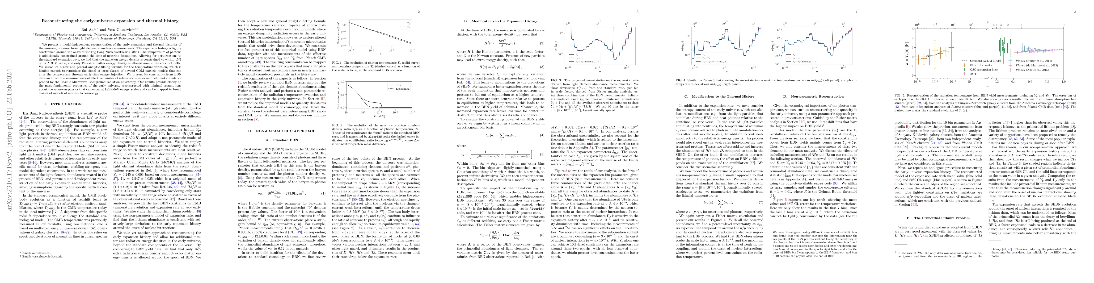 Thumbnail for Reconstructing the early-universe expansion and thermal history