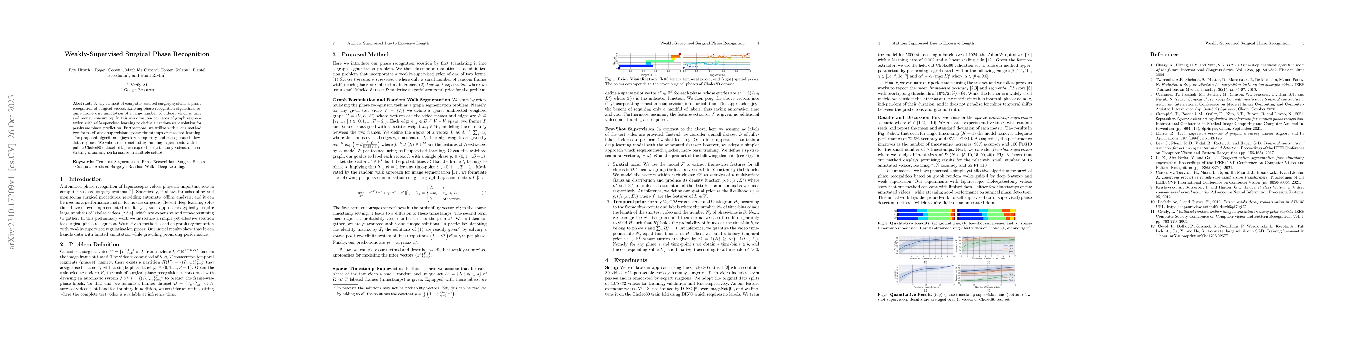 Thumbnail for Weakly-Supervised Surgical Phase Recognition