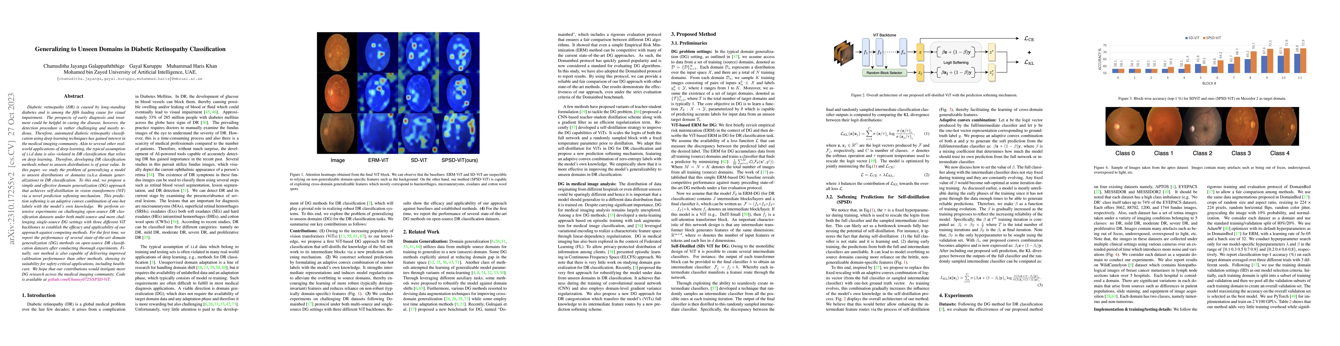 Thumbnail for Generalizing to Unseen Domains in Diabetic Retinopathy Classification
