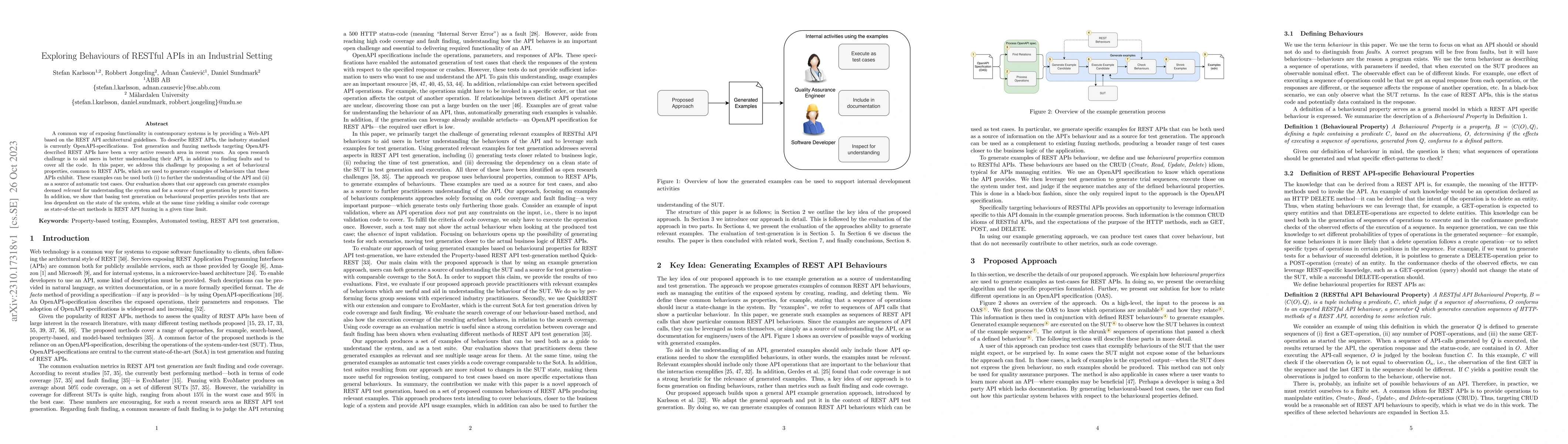 Thumbnail for Exploring Behaviours of RESTful APIs in an Industrial Setting