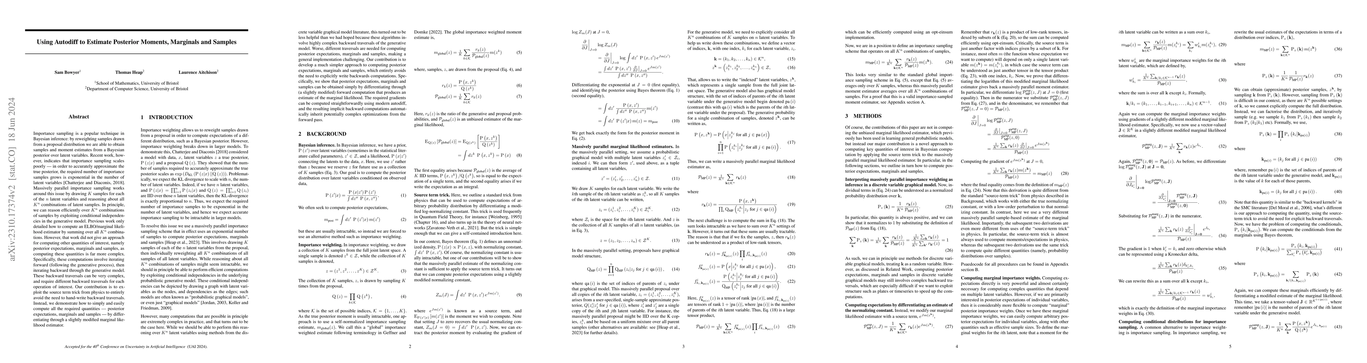 Thumbnail for Using Autodiff to Estimate Posterior Moments, Marginals and Samples