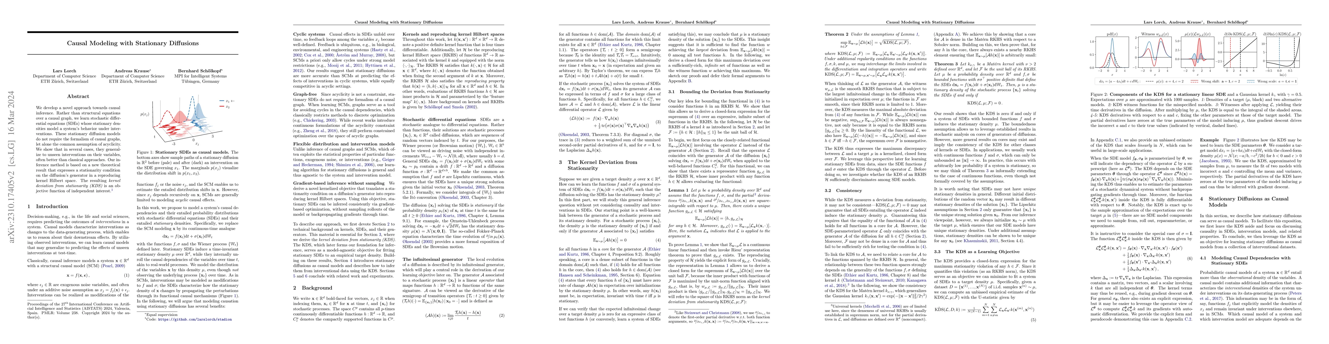 Thumbnail for Causal Modeling with Stationary Diffusions