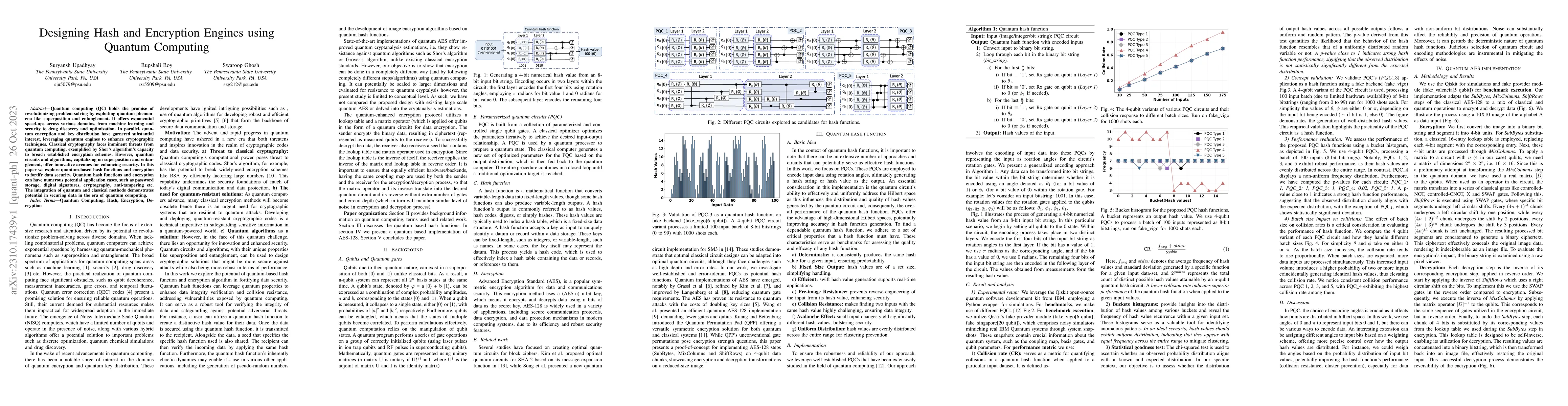 Thumbnail for Designing Hash and Encryption Engines using Quantum Computing