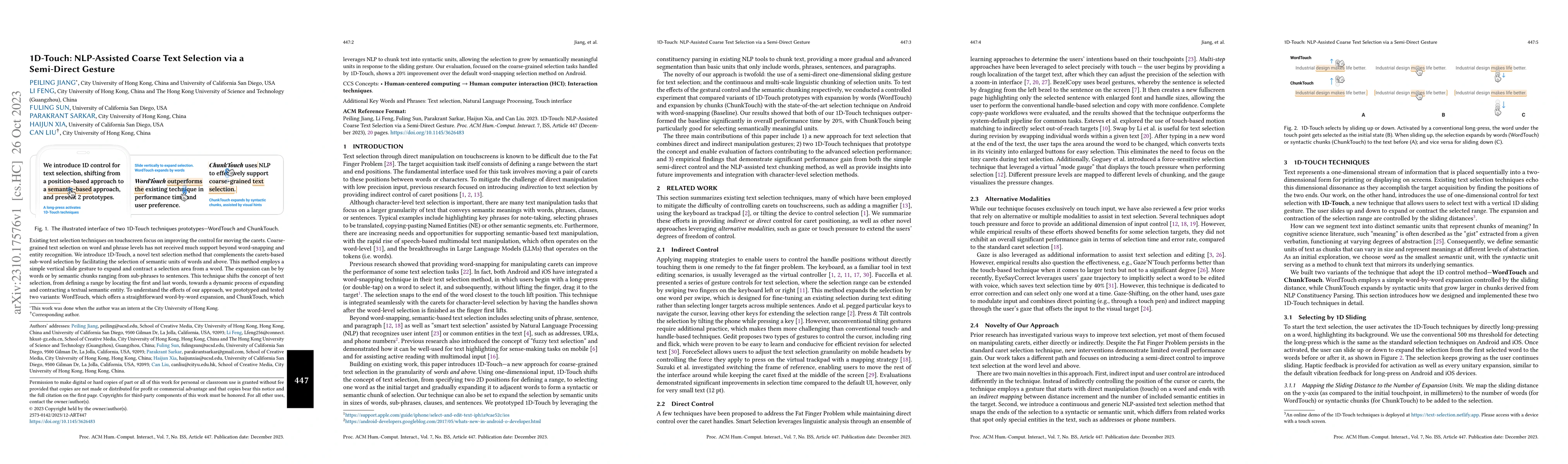 Thumbnail for 1D-Touch: NLP-Assisted Coarse Text Selection via a Semi-Direct Gesture