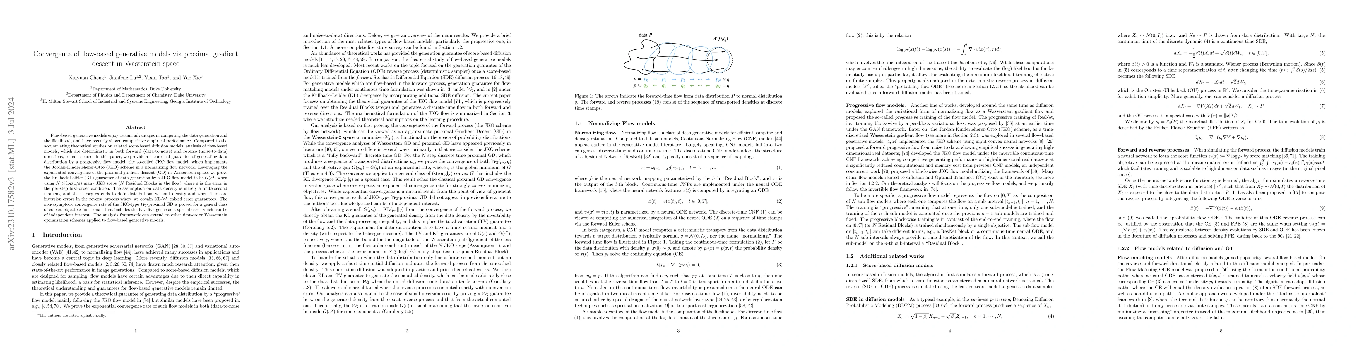 Thumbnail for Convergence of flow-based generative models via proximal gradient
  descent in Wasserstein space