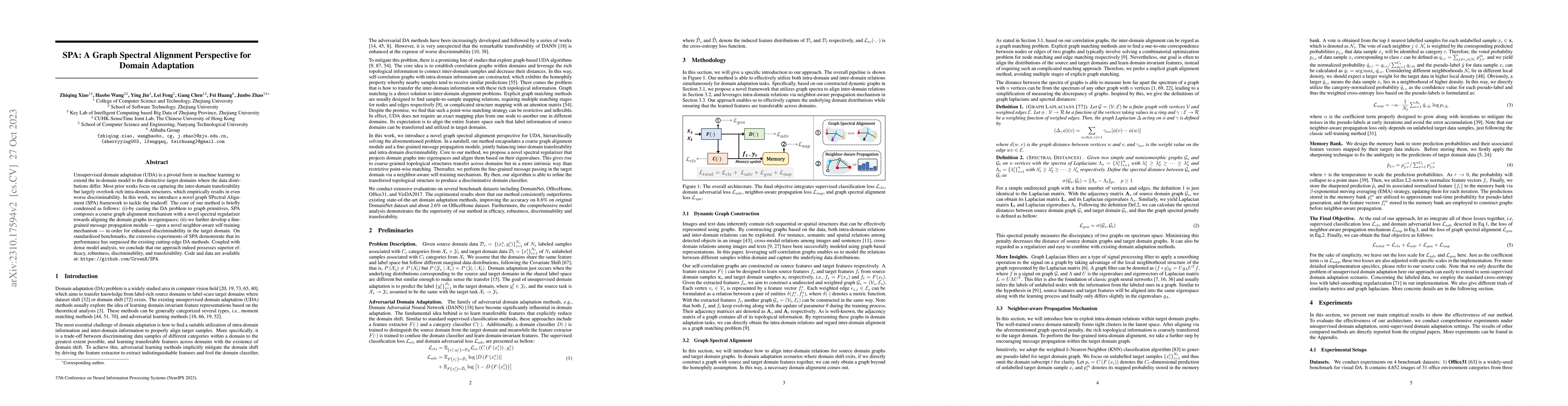 Thumbnail for SPA: A Graph Spectral Alignment Perspective for Domain Adaptation