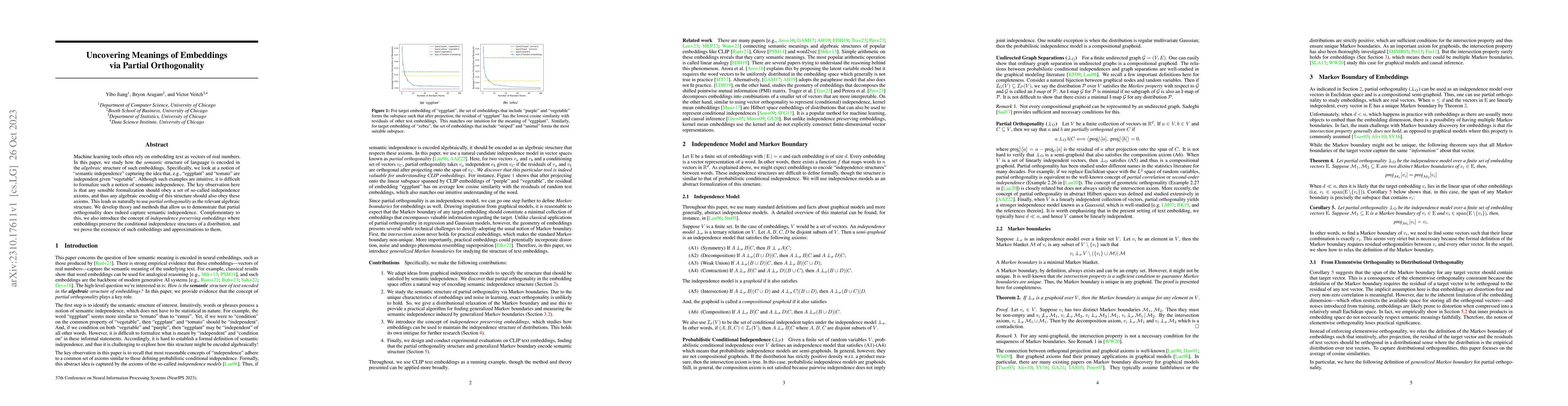 Thumbnail for Uncovering Meanings of Embeddings via Partial Orthogonality