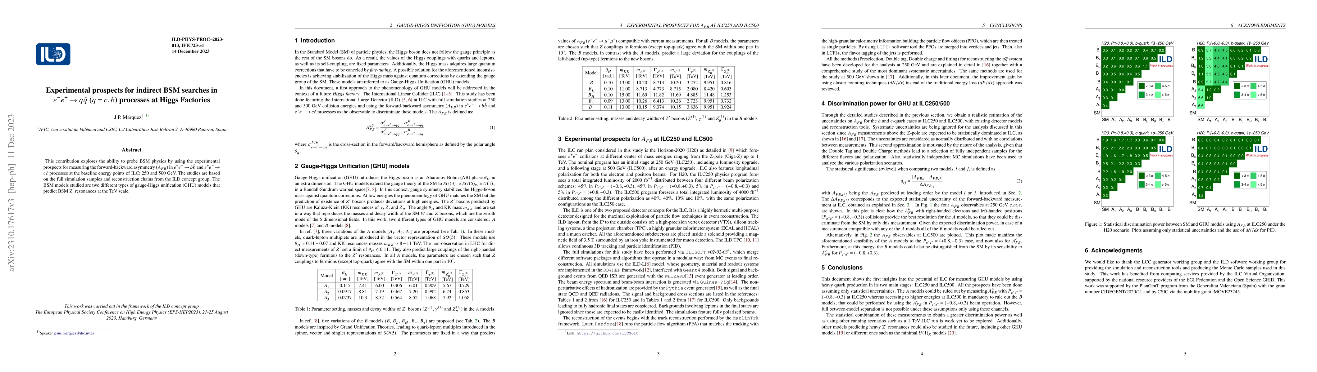 Thumbnail for Experimental prospects for indirect BSM searches in
  $e^{-}e^{+}\rightarrow q\bar{q}$ ($q=c,b$) processes at Higgs Factories