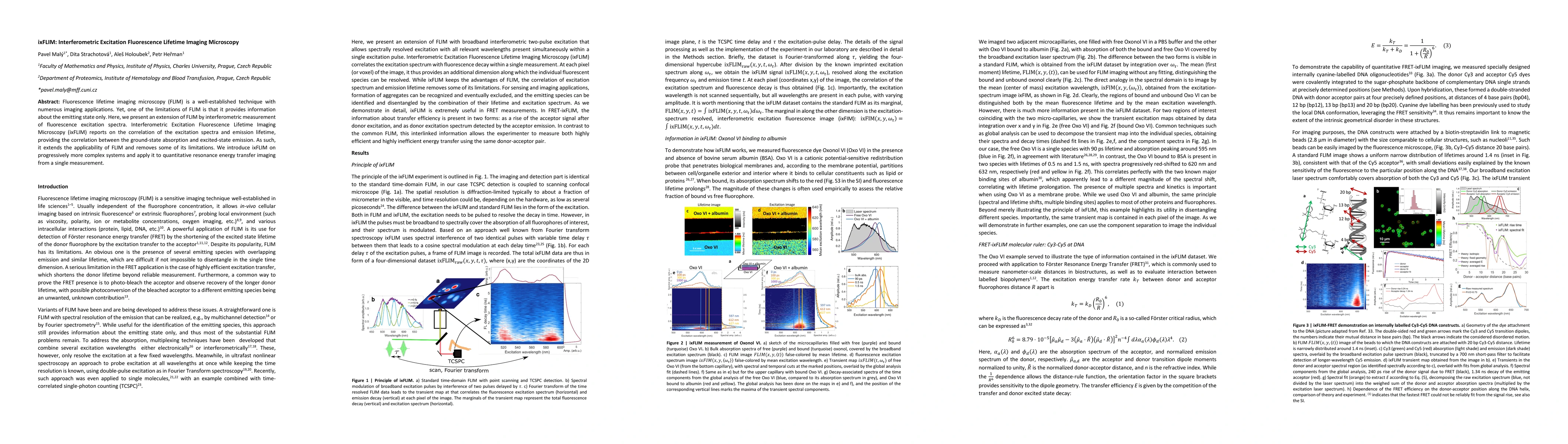 Thumbnail for ixFLIM: Interferometric Excitation Fluorescence Lifetime Imaging
  Microscopy