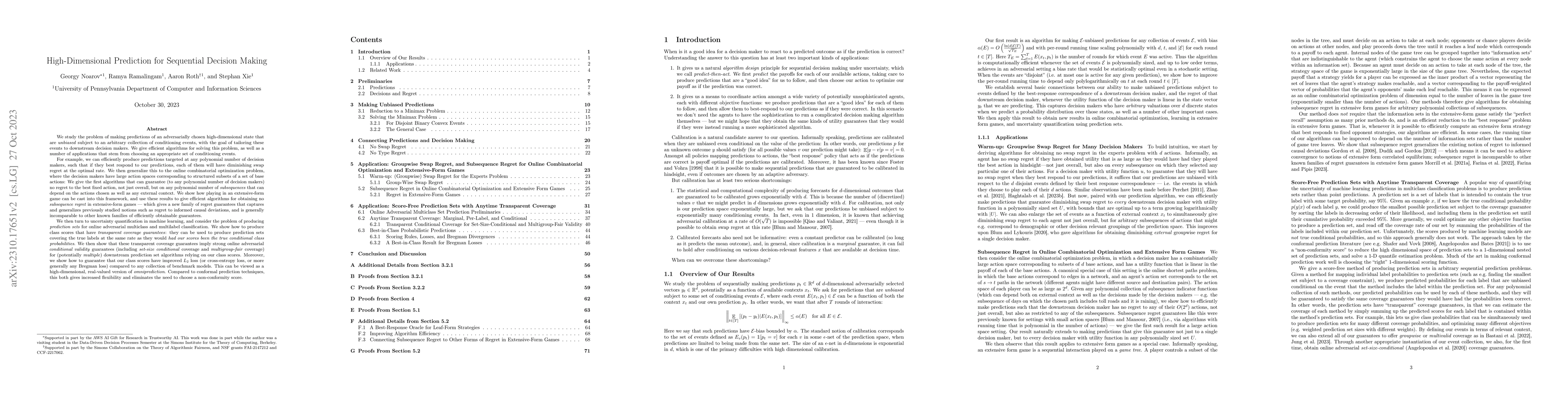 Thumbnail for High-Dimensional Prediction for Sequential Decision Making
