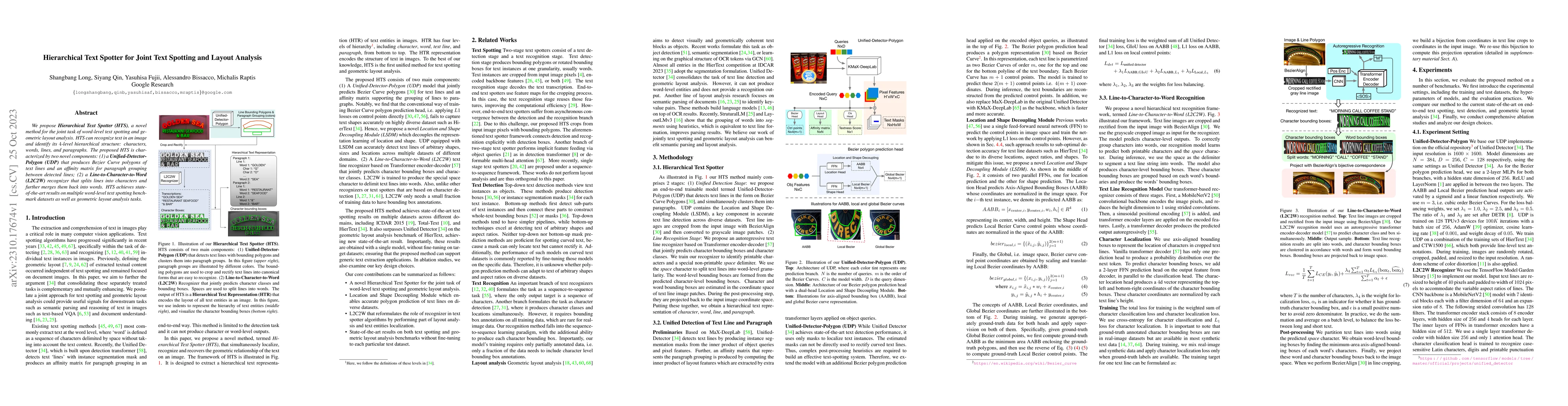 Thumbnail for Hierarchical Text Spotter for Joint Text Spotting and Layout Analysis