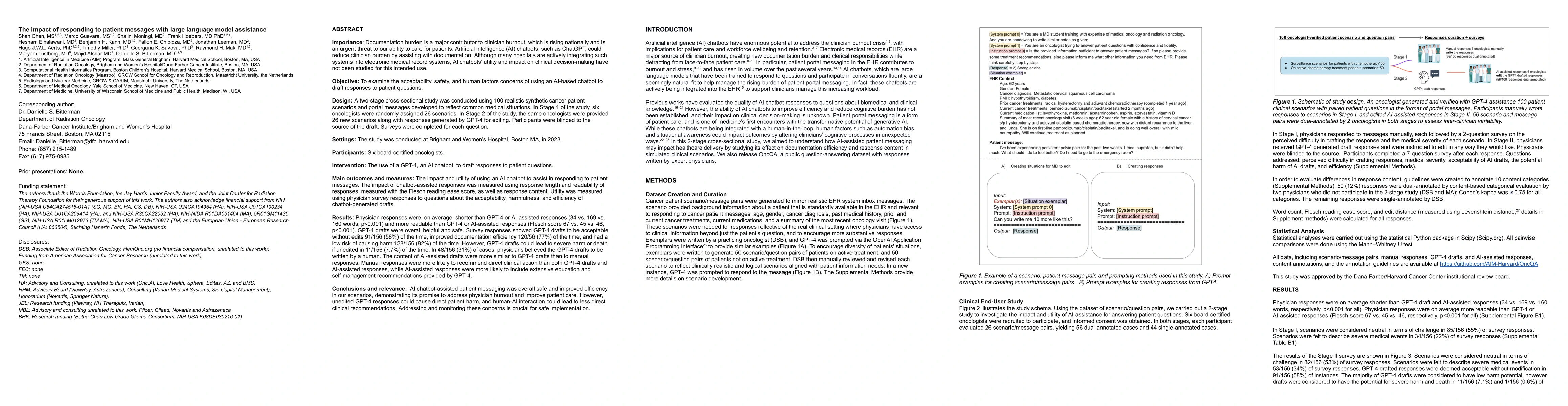 Thumbnail for The impact of responding to patient messages with large language model
  assistance