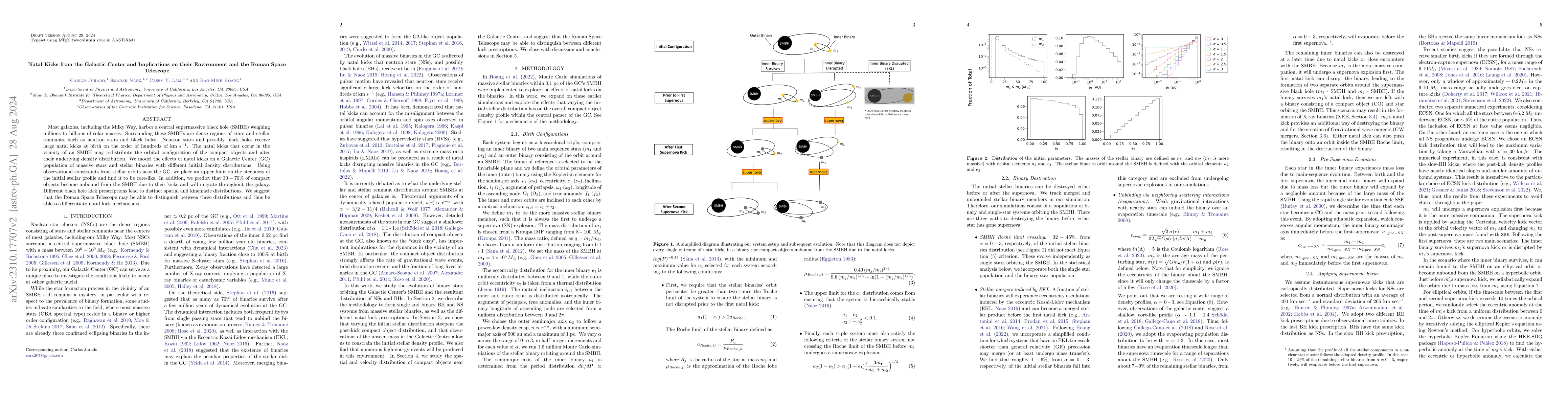 Thumbnail for Natal Kicks from the Galactic Center and Implications on their
  Environment and the Roman Space Telescope