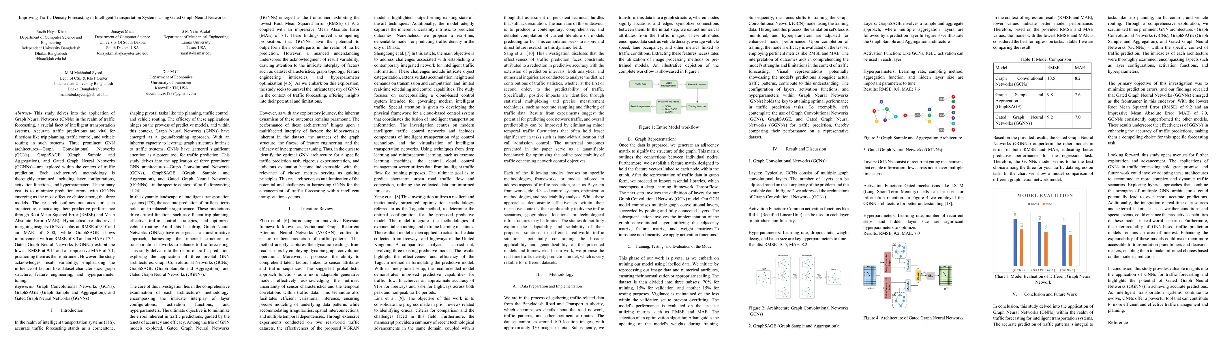 Thumbnail for Improving Traffic Density Forecasting in Intelligent Transportation
  Systems Using Gated Graph Neural Networks