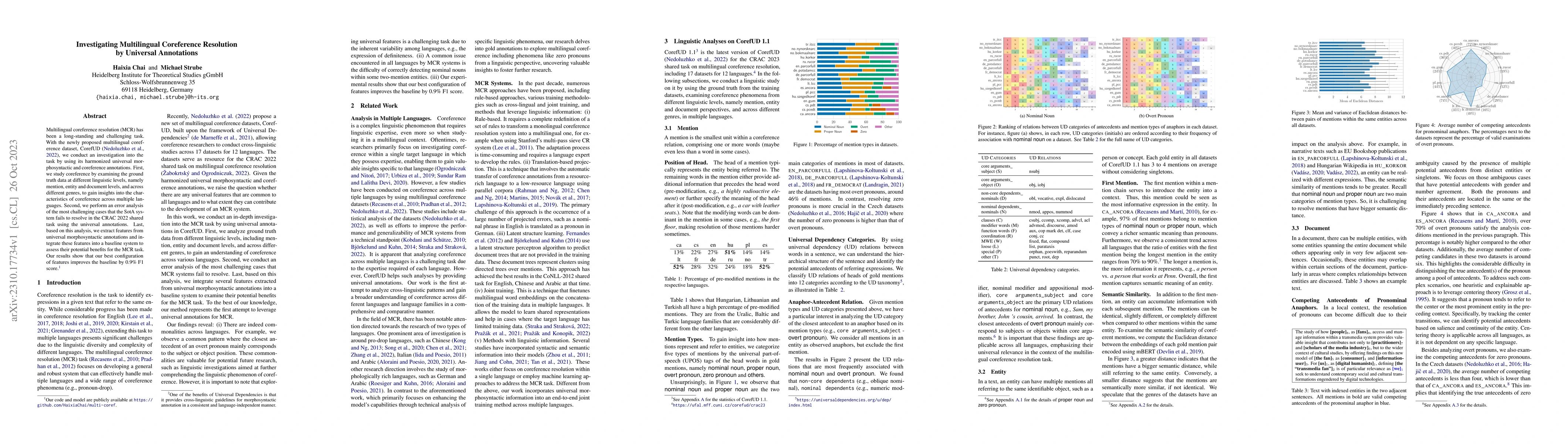 Thumbnail for Investigating Multilingual Coreference Resolution by Universal
  Annotations