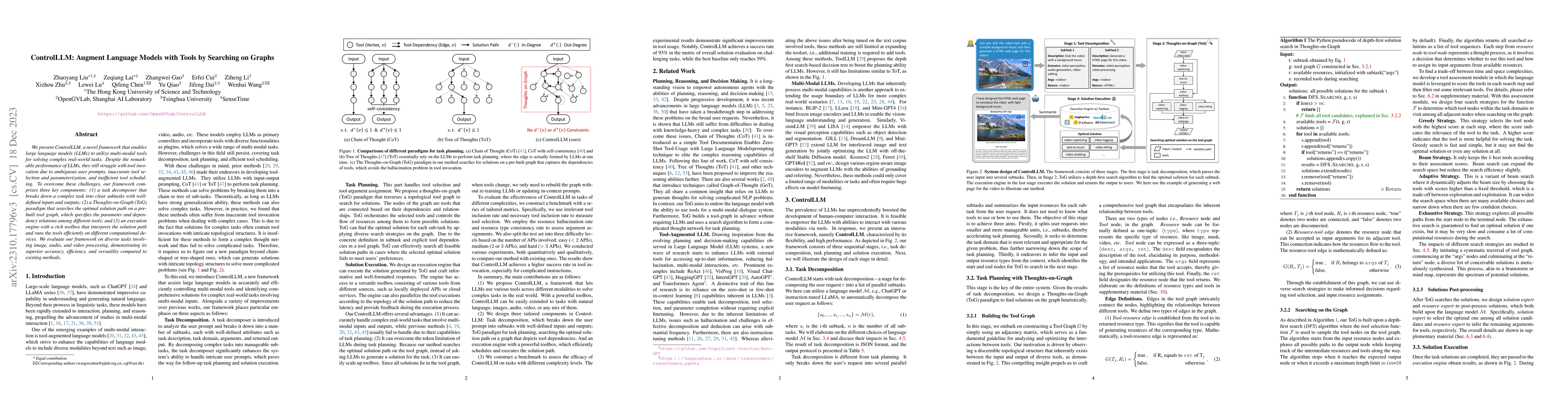 Thumbnail for ControlLLM: Augment Language Models with Tools by Searching on Graphs
