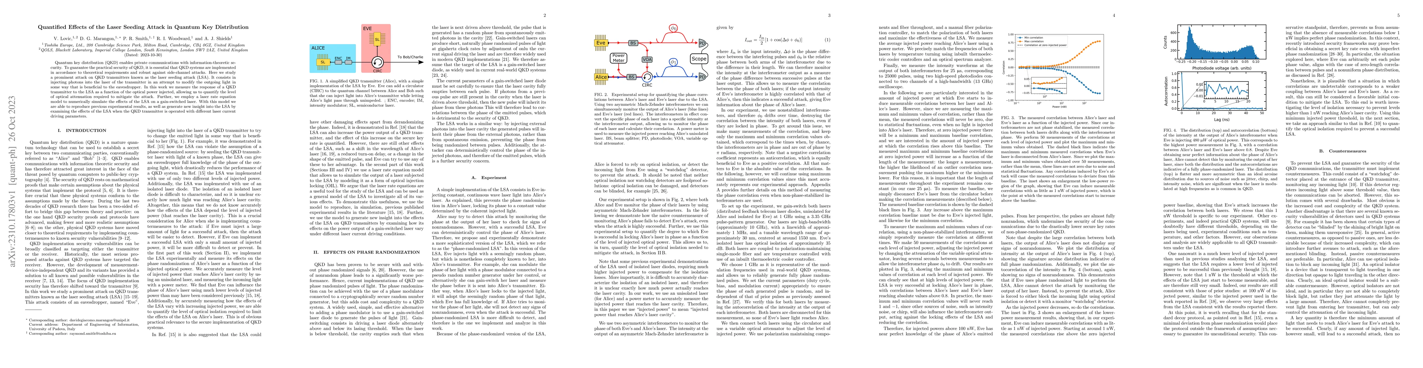 Thumbnail for Quantified Effects of the Laser Seeding Attack in Quantum Key
  Distribution