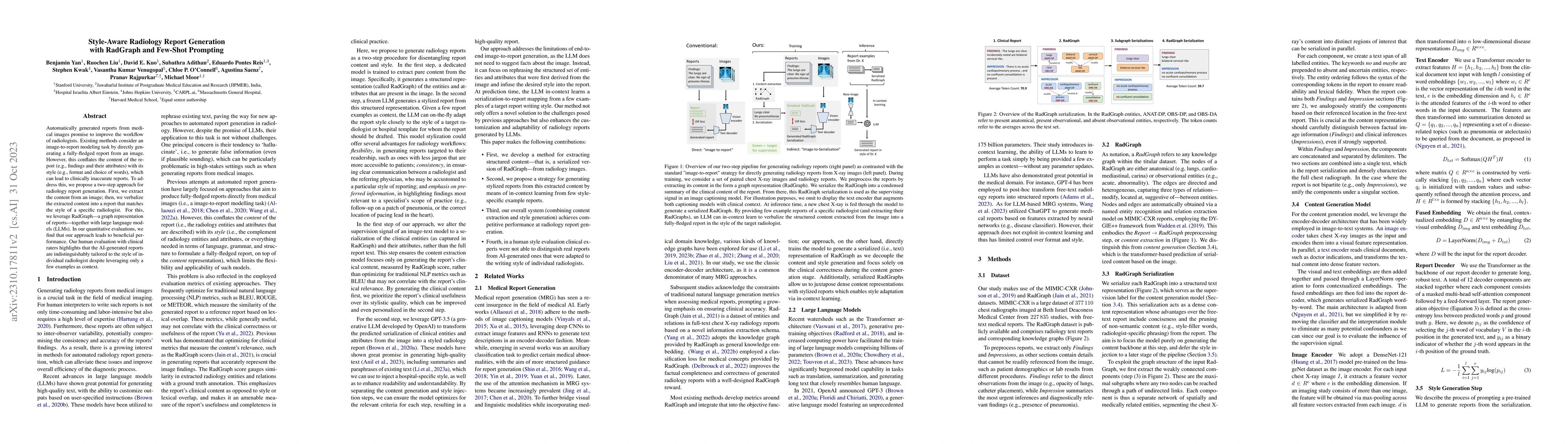 Thumbnail for Style-Aware Radiology Report Generation with RadGraph and Few-Shot
  Prompting