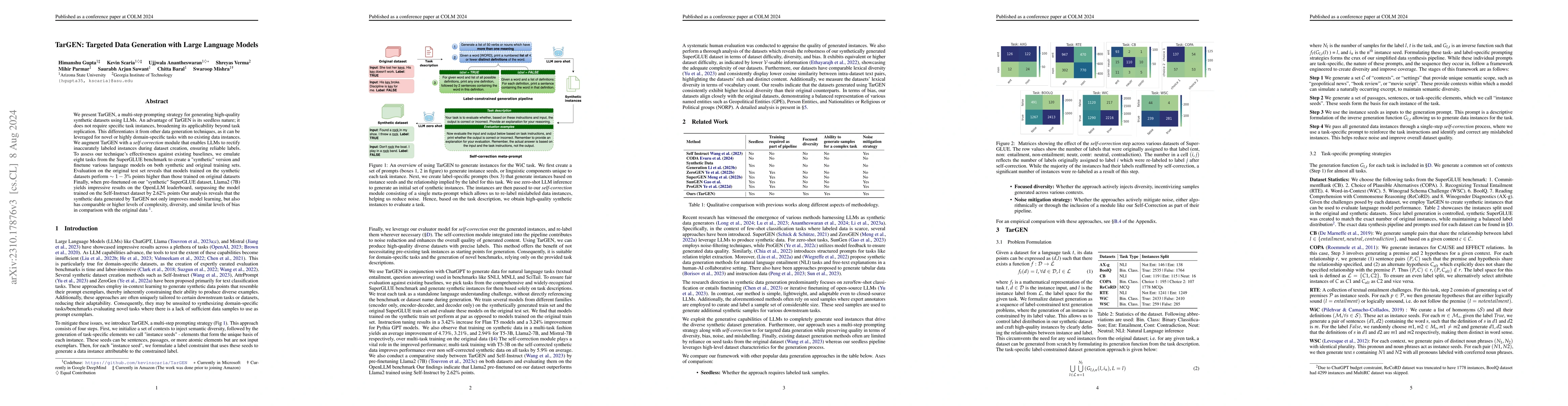 Thumbnail for TarGEN: Targeted Data Generation with Large Language Models