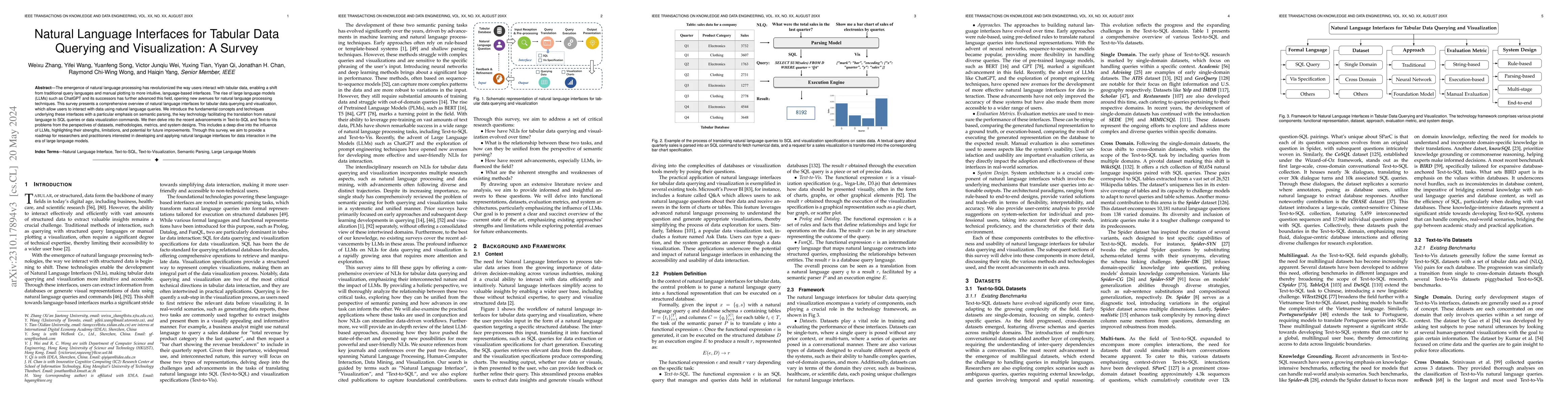 Thumbnail for Natural Language Interfaces for Tabular Data Querying and Visualization:
  A Survey