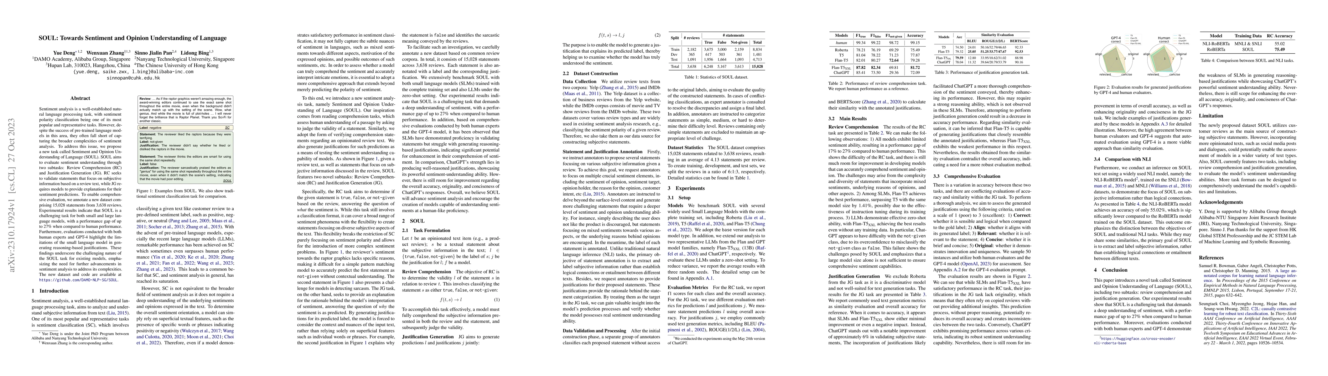 Thumbnail for SOUL: Towards Sentiment and Opinion Understanding of Language
