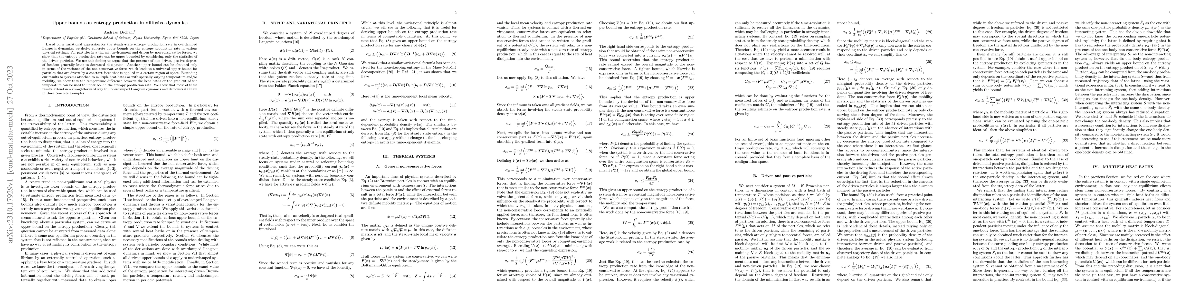 Thumbnail for Upper bounds on entropy production in diffusive dynamics
